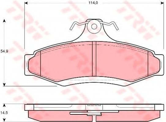 TRW GDB3172 Тормозные колодки для DAEWOO KONDOR (Дэу Кондор) TRW GDB3172 Тормозные колодки для DAEWOO KONDOR (Дэу Кондор)