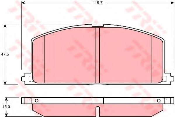 TRW GDB3184 Тормозные колодки для TOYOTA PASEO (Тойота/тоета Пасэо) TRW GDB3184 Тормозные колодки для TOYOTA PASEO (Тойота/тоета Пасэо)