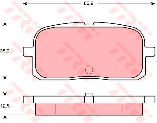 TRW GDB3225 Тормозные колодки для TOYOTA PASEO (Тойота/тоета Пасэо) TRW GDB3225 Тормозные колодки для TOYOTA PASEO (Тойота/тоета Пасэо)