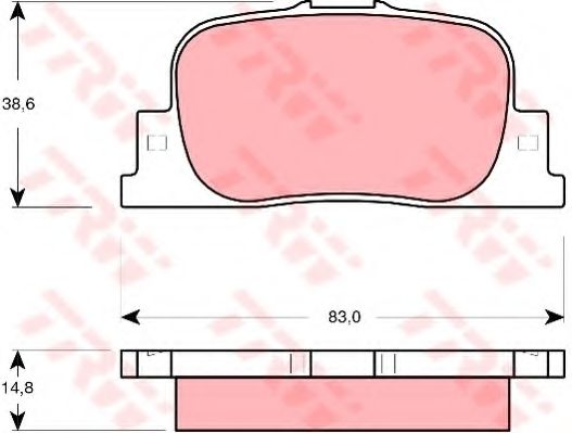 TRW GDB3278 Тормозные колодки для TOYOTA (FAW) COROLLA EX (Тойота/тоета (фав) Cоролла эx) TRW GDB3278 Тормозные колодки для TOYOTA (FAW) COROLLA EX (Тойота/тоета (фав) Cоролла эx)