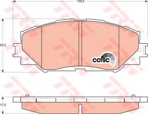 TRW GDB3425 Тормозные колодки для TOYOTA-FAW (Тойота/тоета-фав) TRW GDB3425 Тормозные колодки для TOYOTA-FAW (Тойота/тоета-фав)
