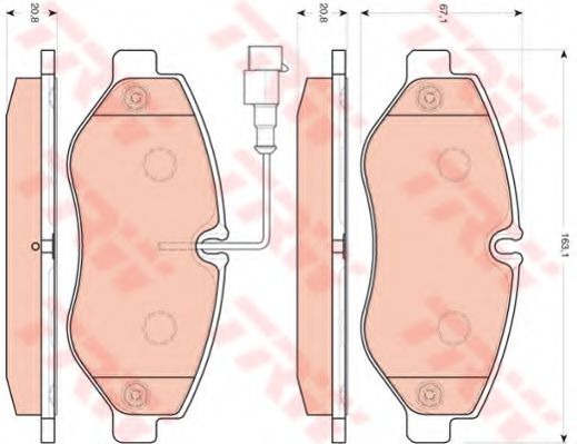 TRW GDB3439 Тормозные колодки для RENAULT TRUCKS MAXITY (Рено трак Маxитъ) TRW GDB3439 Тормозные колодки для RENAULT TRUCKS MAXITY (Рено трак Маxитъ)