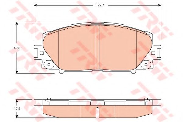 TRW GDB3459 Тормозные колодки для TOYOTA (FAW) VIOS (Тойота/тоета (фав) Vиос) TRW GDB3459 Тормозные колодки для TOYOTA (FAW) VIOS (Тойота/тоета (фав) Vиос)
