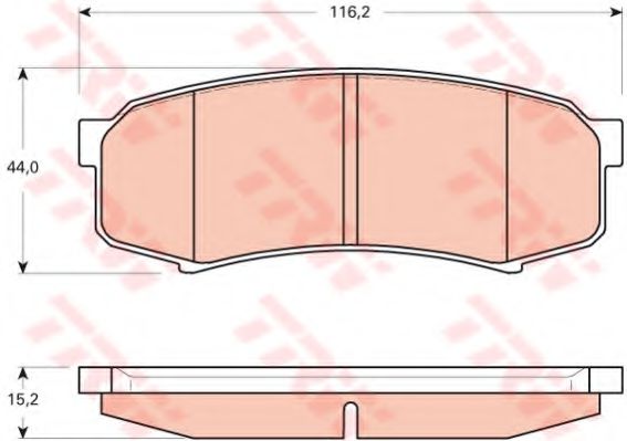 TRW GDB3464 Тормозные колодки для TOYOTA-FAW (Тойота/тоета-фав) TRW GDB3464 Тормозные колодки для TOYOTA-FAW (Тойота/тоета-фав)