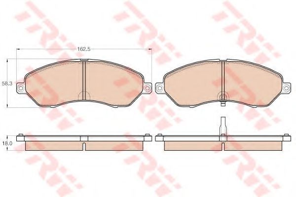 TRW GDB3564 Тормозные колодки для TATA ARIA (Тата Ариа) TRW GDB3564 Тормозные колодки для TATA ARIA (Тата Ариа)