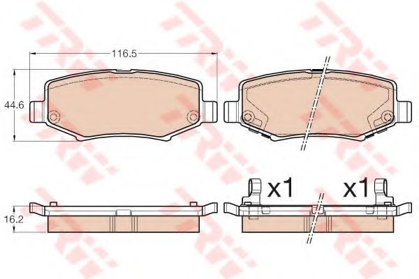 TRW GDB3565 Тормозные колодки для TATA ARIA (Тата Ариа) TRW GDB3565 Тормозные колодки для TATA ARIA (Тата Ариа)