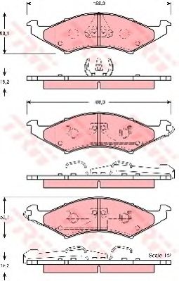 TRW GDB4019 Тормозные колодки для MERCURY SABLE (Меркурий Саблэ) TRW GDB4019 Тормозные колодки для MERCURY SABLE (Меркурий Саблэ)