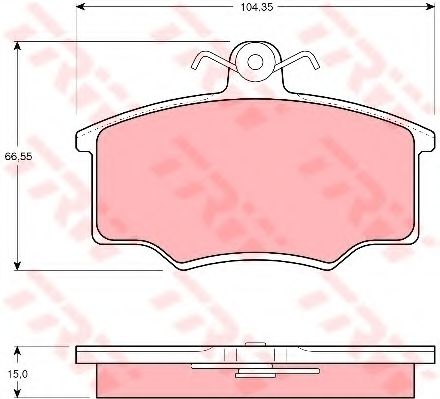 TRW GDB403 Тормозные колодки для AUDI 80 (Ауди 80) TRW GDB403 Тормозные колодки для AUDI 80 (Ауди 80)