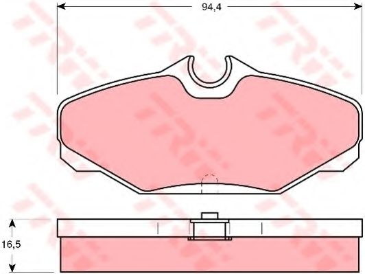 TRW GDB4062 Тормозные колодки для FORD USA TAURUS (Форд сша Таурус) TRW GDB4062 Тормозные колодки для FORD USA TAURUS (Форд сша Таурус)