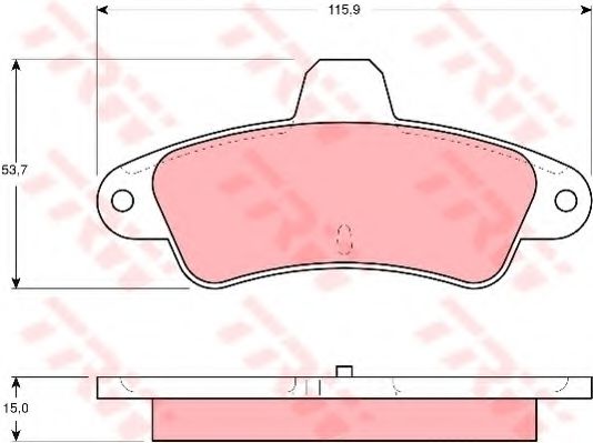TRW GDB4084 Тормозные колодки для FORD MONDEO (Форд Мондэо) TRW GDB4084 Тормозные колодки для FORD MONDEO (Форд Мондэо)