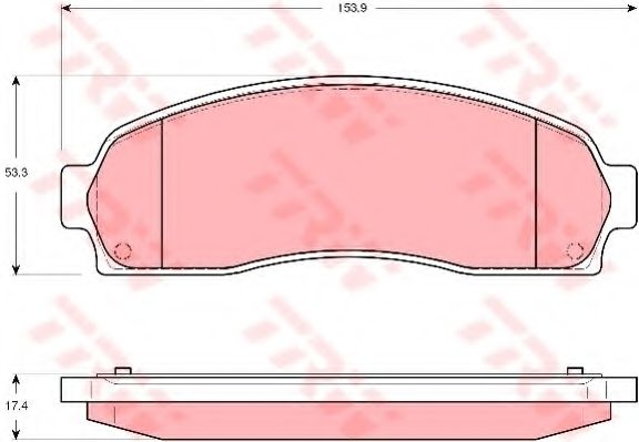 TRW GDB4131 Тормозные колодки для FORD-USA (Форд-уса) TRW GDB4131 Тормозные колодки для FORD-USA (Форд-уса)