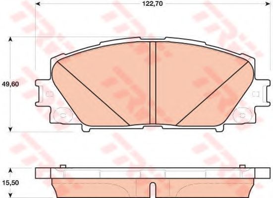 TRW GDB4173 Тормозные колодки для TOYOTA (FAW) PRIUS (Тойота/тоета (фав) Приус) TRW GDB4173 Тормозные колодки для TOYOTA (FAW) PRIUS (Тойота/тоета (фав) Приус)