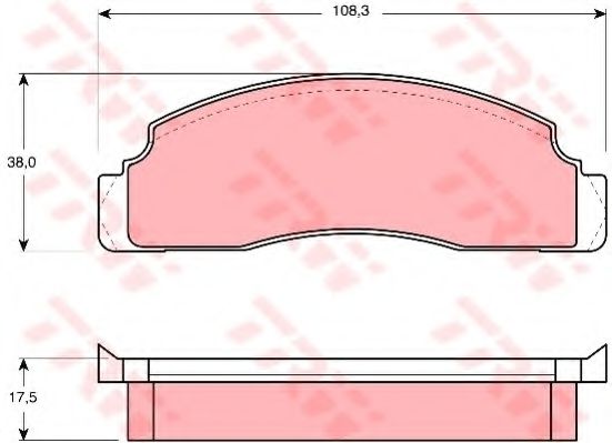 TRW GDB624 Тормозные колодки для FORD FIESTA (Форд Фиэста) TRW GDB624 Тормозные колодки для FORD FIESTA (Форд Фиэста)