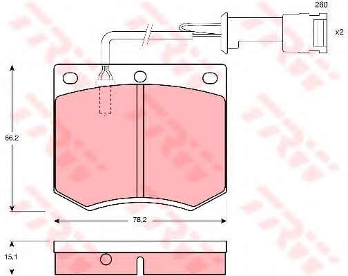 TRW GDB693 Тормозные колодки для FORD GRANADA (Форд Гранада) TRW GDB693 Тормозные колодки для FORD GRANADA (Форд Гранада)