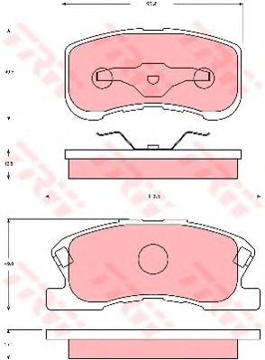 TRW GDB7025 Тормозные колодки для DAIHATSU MAX (Дайхатсу Маx) TRW GDB7025 Тормозные колодки для DAIHATSU MAX (Дайхатсу Маx)
