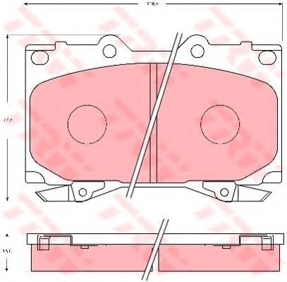 TRW GDB7072 Тормозные колодки для TOYOTA PRADO (Тойота/тоета Прадо) TRW GDB7072 Тормозные колодки для TOYOTA PRADO (Тойота/тоета Прадо)