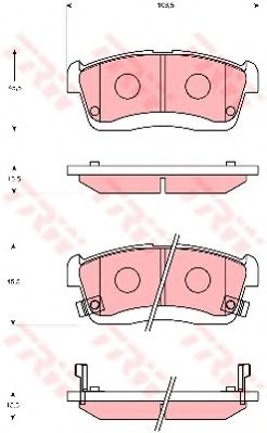 TRW GDB7251 Тормозные колодки для DAIHATSU TANTO (Дайхатсу Танто) TRW GDB7251 Тормозные колодки для DAIHATSU TANTO (Дайхатсу Танто)