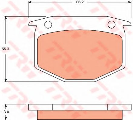TRW GDB7602 Тормозные колодки для MITSUBISHI GALANT (Митсубиши/митсубиси Галант) TRW GDB7602 Тормозные колодки для MITSUBISHI GALANT (Митсубиши/митсубиси Галант)
