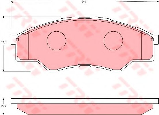 TRW GDB7669 Тормозные колодки для TOYOTA INNOVA (Тойота/тоета Инноvа) TRW GDB7669 Тормозные колодки для TOYOTA INNOVA (Тойота/тоета Инноvа)