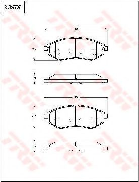 TRW GDB7707 Тормозные колодки для PROTON SAVVY (Протон Саvvъ) TRW GDB7707 Тормозные колодки для PROTON SAVVY (Протон Саvvъ)