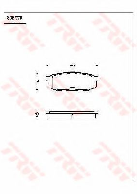 TRW GDB7778 Тормозные колодки для TOYOTA (FAW) LAND CRUISER 200 (Тойота/тоета (фав) Ленд крузер 200) TRW GDB7778 Тормозные колодки для TOYOTA (FAW) LAND CRUISER 200 (Тойота/тоета (фав) Ленд крузер 200)