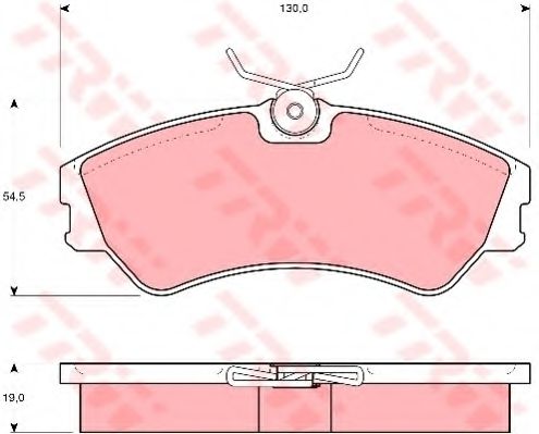 TRW GDB862 Тормозные колодки для VOLKSWAGEN (Фольксваген) TRW GDB862 Тормозные колодки для VOLKSWAGEN (Фольксваген)