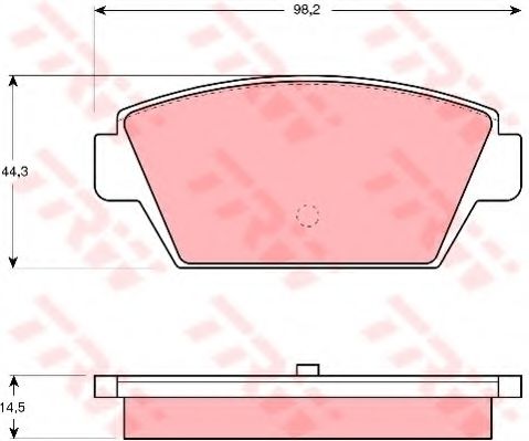 TRW GDB945 Тормозные колодки для MITSUBISHI ETERNA III (Митсубиши/митсубиси Этэрна 3) TRW GDB945 Тормозные колодки для MITSUBISHI ETERNA III (Митсубиши/митсубиси Этэрна 3)