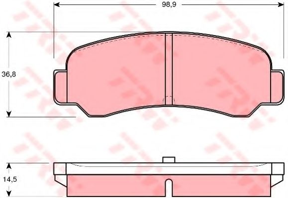TRW GDB946 Тормозные колодки для TOYOTA COROLLA SPRINTER (Тойота/тоета Cоролла спринтэр) TRW GDB946 Тормозные колодки для TOYOTA COROLLA SPRINTER (Тойота/тоета Cоролла спринтэр)