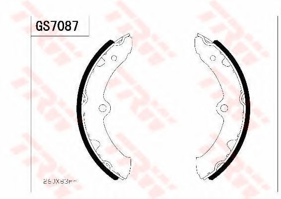 TRW GS7087 Тормозные колодоки для TOYOTA DYNA 200 (Тойота/тоета Дъна 200) TRW GS7087 Тормозные колодоки для TOYOTA DYNA 200 (Тойота/тоета Дъна 200)