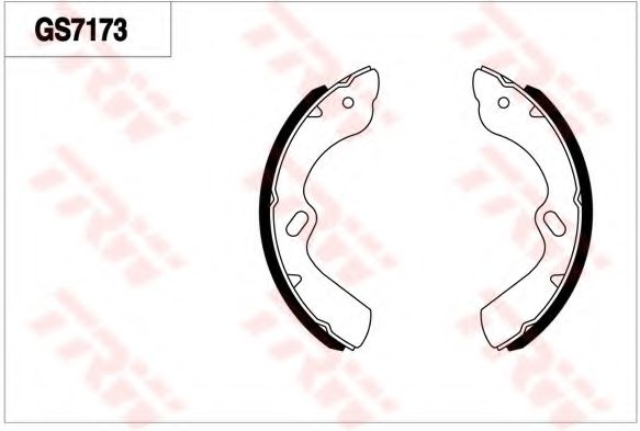 TRW GS7173 Тормозные колодоки для ISUZU ELF (Исузу Элф) TRW GS7173 Тормозные колодоки для ISUZU ELF (Исузу Элф)
