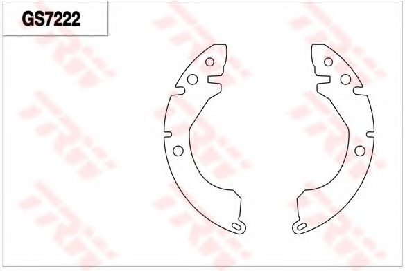 TRW GS7222 Тормозные колодоки для MITSUBISHI MIRAGE III (Митсубиши/митсубиси Мирагэ 3) TRW GS7222 Тормозные колодоки для MITSUBISHI MIRAGE III (Митсубиши/митсубиси Мирагэ 3)