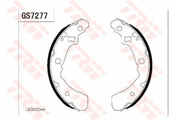 TRW GS7277 Тормозные колодоки для DAIHATSU DOMINO II (Дайхатсу Домино 2) TRW GS7277 Тормозные колодоки для DAIHATSU DOMINO II (Дайхатсу Домино 2)