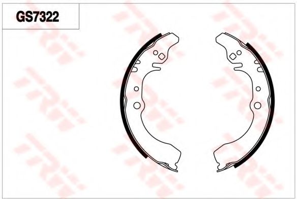 TRW GS7322 Тормозные колодоки для DAIHATSU GRAN MOVE (Дайхатсу Гран моvэ) TRW GS7322 Тормозные колодоки для DAIHATSU GRAN MOVE (Дайхатсу Гран моvэ)