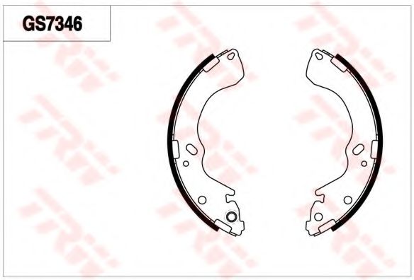 TRW GS7346 Тормозные колодоки для MAZDA (Мазда) TRW GS7346 Тормозные колодоки для MAZDA (Мазда)