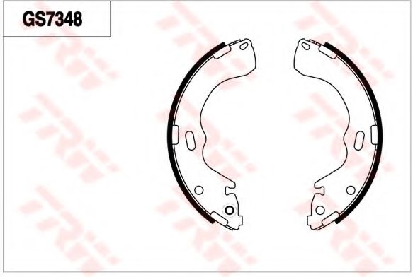 TRW GS7348 Тормозные колодоки для MAZDA (Мазда) TRW GS7348 Тормозные колодоки для MAZDA (Мазда)