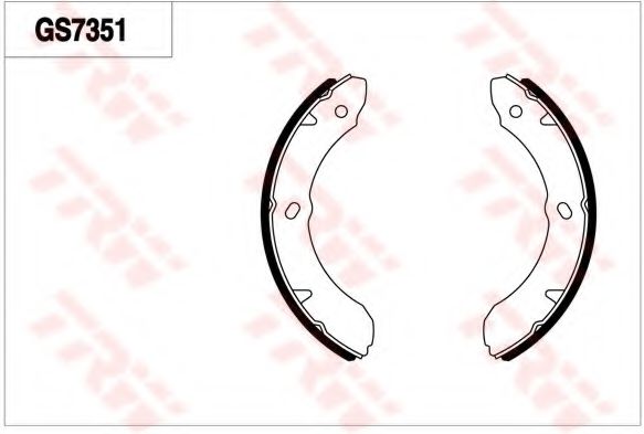 TRW GS7351 Тормозные колодоки для ISUZU ELF (Исузу Элф) TRW GS7351 Тормозные колодоки для ISUZU ELF (Исузу Элф)
