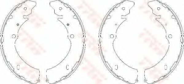 TRW GS7809 Тормозные колодоки для ISUZU D-MAX (Исузу Д-маx) TRW GS7809 Тормозные колодоки для ISUZU D-MAX (Исузу Д-маx)