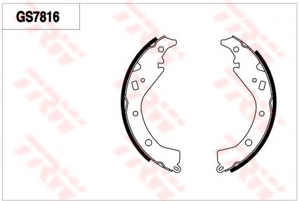TRW GS7816 Тормозные колодоки для TOYOTA SIENTA (Тойота/тоета Сиэнта) TRW GS7816 Тормозные колодоки для TOYOTA SIENTA (Тойота/тоета Сиэнта)