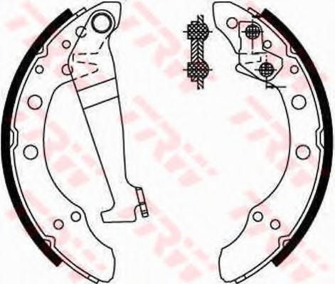 TRW GS8092 Тормозные колодоки для AUDI 100 (Ауди 100) TRW GS8092 Тормозные колодоки для AUDI 100 (Ауди 100)