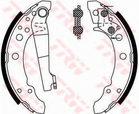 TRW GS8166 Тормозные колодоки для VOLKSWAGEN CARIBE I (Фольксваген Cарибэ и) TRW GS8166 Тормозные колодоки для VOLKSWAGEN CARIBE I (Фольксваген Cарибэ и)