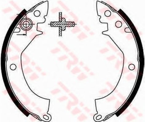 TRW GS8178 Тормозные колодоки для MITSUBISHI COLT I (Митсубиши/митсубиси Cолт и) TRW GS8178 Тормозные колодоки для MITSUBISHI COLT I (Митсубиши/митсубиси Cолт и)