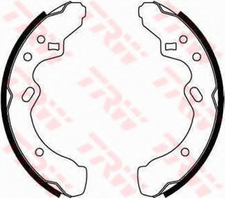 TRW GS8288 Тормозные колодоки для MAZDA (Мазда) TRW GS8288 Тормозные колодоки для MAZDA (Мазда)
