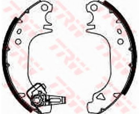 TRW GS8322 Тормозные колодоки для PEUGEOT 205 II (Пежо 205 2) TRW GS8322 Тормозные колодоки для PEUGEOT 205 II (Пежо 205 2)