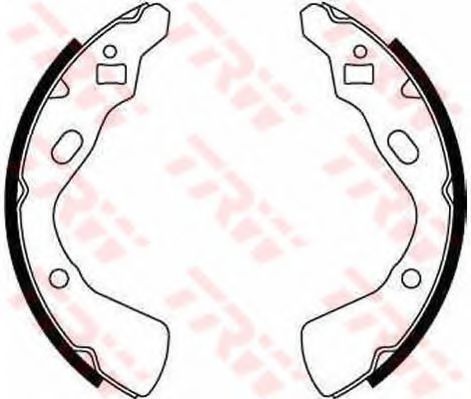 TRW GS8519 Тормозные колодоки для MAZDA (Мазда) TRW GS8519 Тормозные колодоки для MAZDA (Мазда)