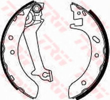 TRW GS8537 Тормозные колодоки для FORD MONDEO (Форд Мондэо) TRW GS8537 Тормозные колодоки для FORD MONDEO (Форд Мондэо)