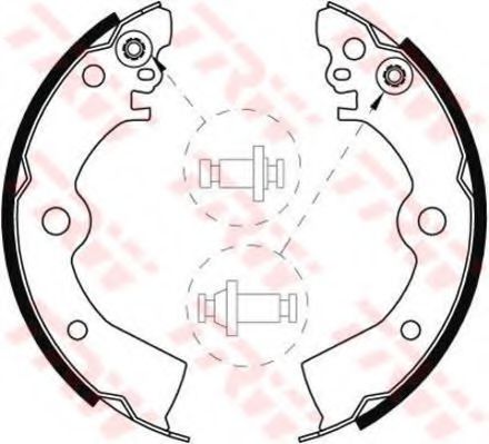 TRW GS8556 Тормозные колодоки для NISSAN 100 NX (Ниссан 100 нx) TRW GS8556 Тормозные колодоки для NISSAN 100 NX (Ниссан 100 нx)