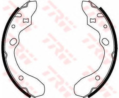 TRW GS8582 Тормозные колодоки для MAZDA 323 F V (Мазда 323 ф5) TRW GS8582 Тормозные колодоки для MAZDA 323 F V (Мазда 323 ф5)