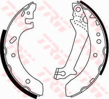 TRW GS8607 Тормозные колодоки для FORD FIESTA (Форд Фиэста) TRW GS8607 Тормозные колодоки для FORD FIESTA (Форд Фиэста)