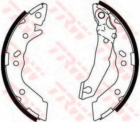 TRW GS8658 Тормозные колодоки для HYUNDAI EXCEL (Хендай Эxcэл) TRW GS8658 Тормозные колодоки для HYUNDAI EXCEL (Хендай Эxcэл)