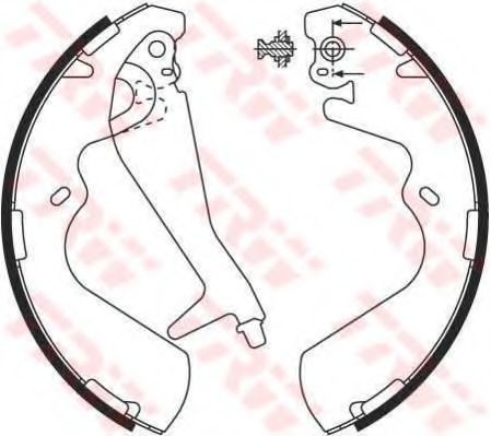 TRW GS8696 Тормозные колодоки 